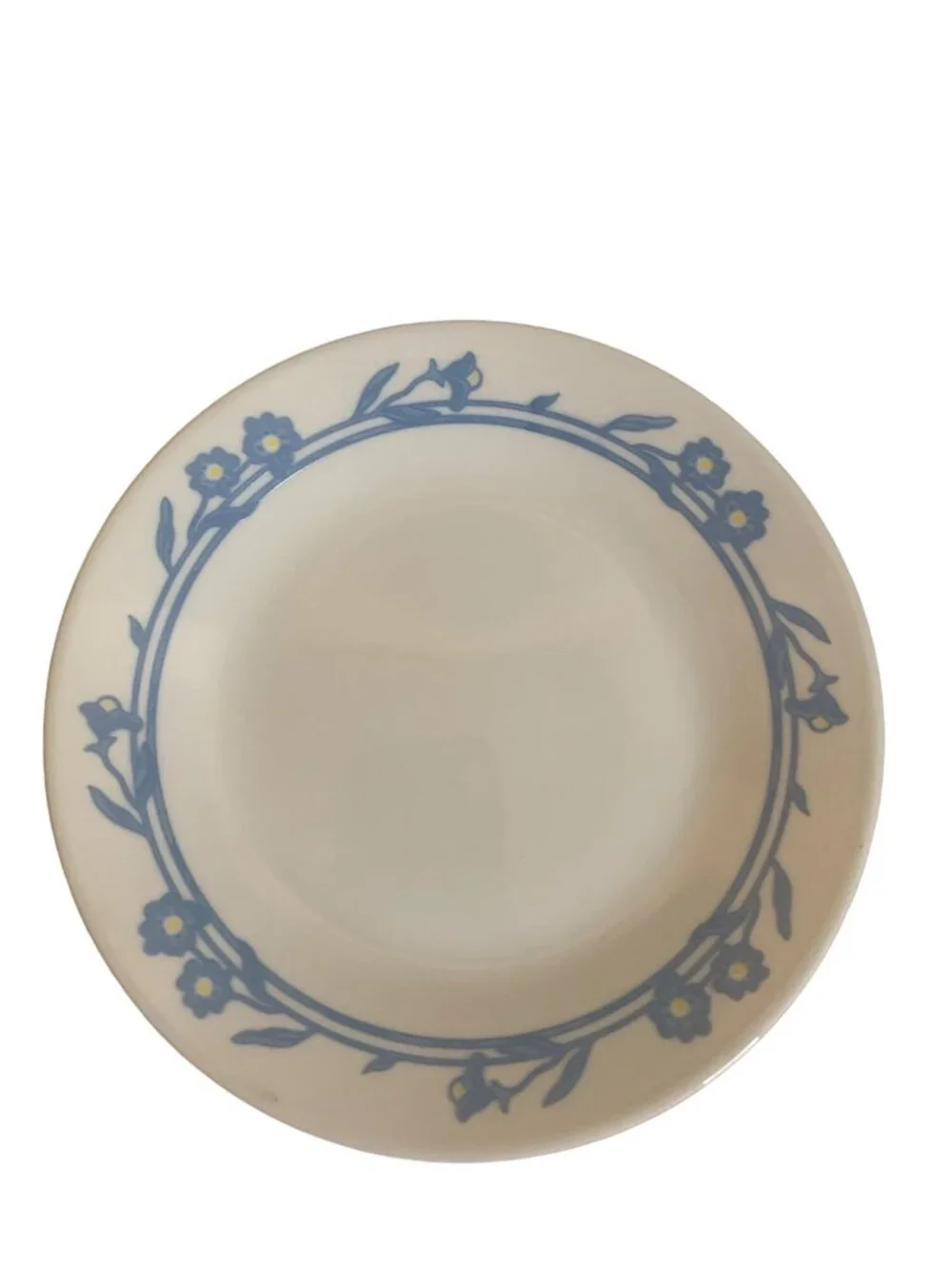 Vintage Corelle Corning Blue Floral Salad Plates Set of 2 Cottagecore Farmhouse